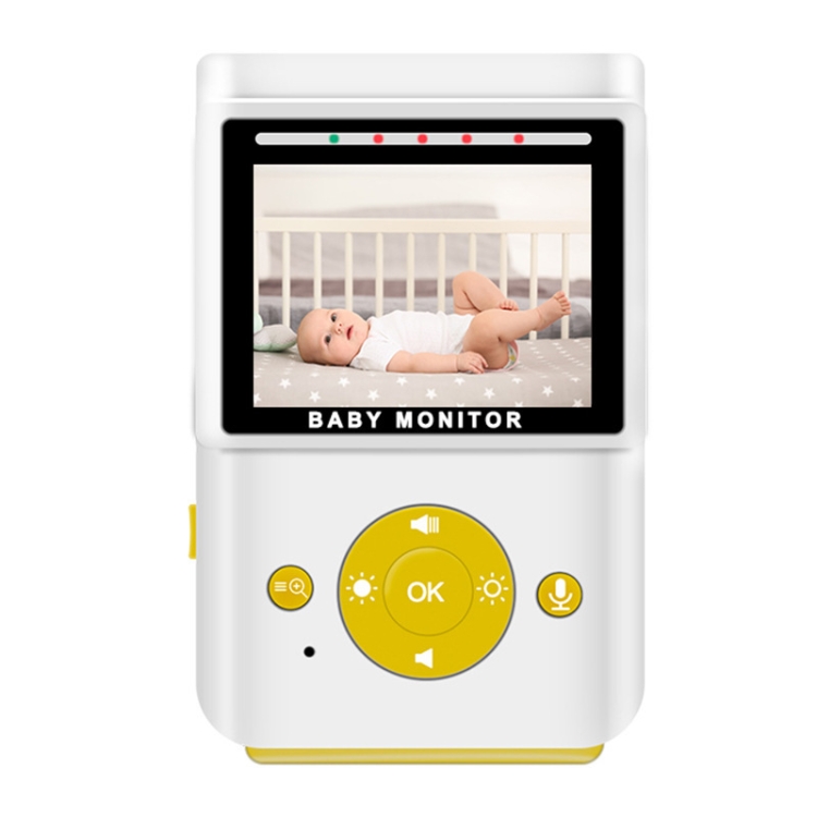 855P Monitor de bebé amarillo inalámbrico para el hogar de 2,4 pulgadas con cámara de vigilancia para bebés (enchufe del Reino Unido) - B1