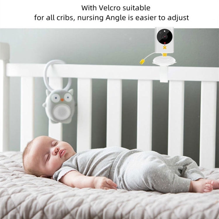 Moniteur bébé jaune sans fil 855P 2,4 pouces avec caméra de