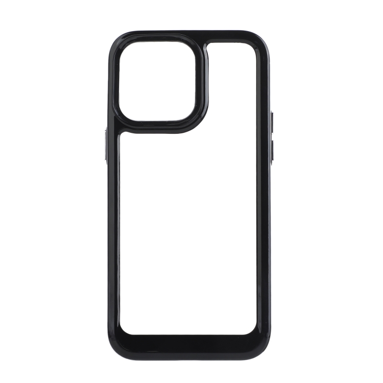 For iPhone 12 Solid Solor TPU Space Acrylic Phone Case(Black) For iPhone 12 Solid Solor TPU Space Acrylic Phone Case(Black)