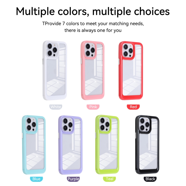 For iPhone 12 Solid Solor TPU Space Acrylic Phone Case(Black) For iPhone 12 Solid Solor TPU Space Acrylic Phone Case(Black)