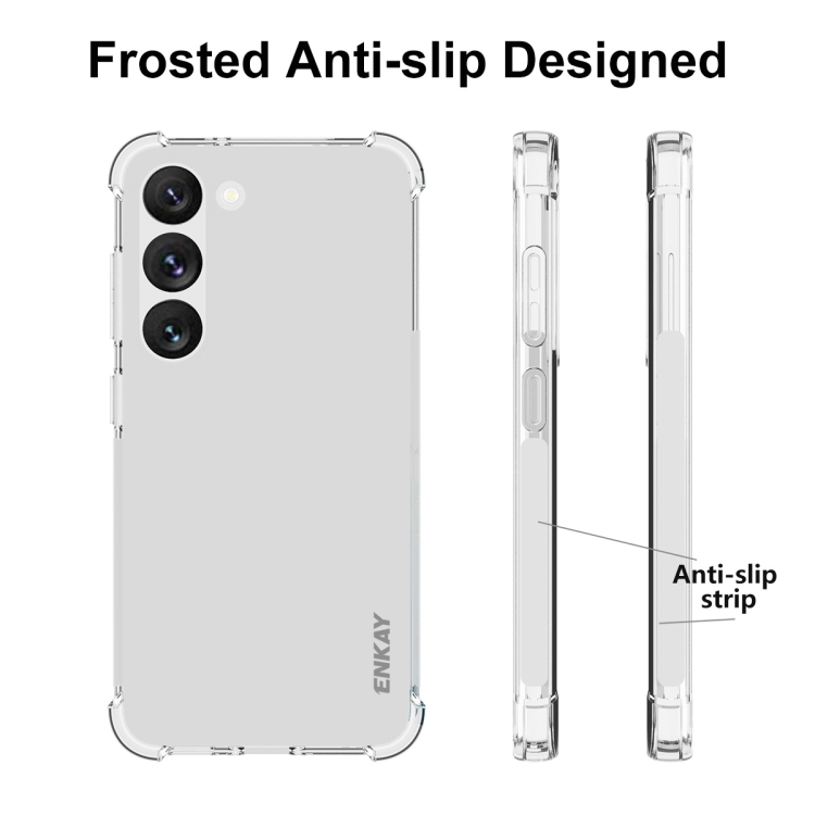 For Samsung Galaxy S23 5G ENKAY Hat-Prince Clear TPU Shockproof Phone Case For Samsung Galaxy S23 5G ENKAY Hat-Prince Clear TPU Shockproof Phone Case