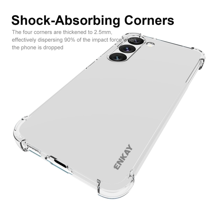 For Samsung Galaxy S23 5G ENKAY Hat-Prince Clear TPU Shockproof Phone Case For Samsung Galaxy S23 5G ENKAY Hat-Prince Clear TPU Shockproof Phone Case
