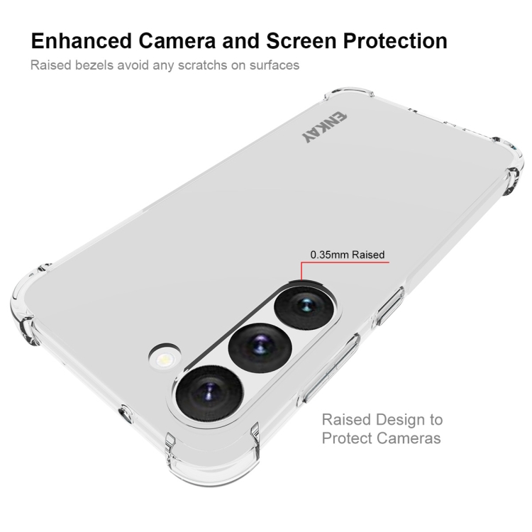For Samsung Galaxy S23 5G ENKAY Hat-Prince Clear TPU Shockproof Phone Case For Samsung Galaxy S23 5G ENKAY Hat-Prince Clear TPU Shockproof Phone Case