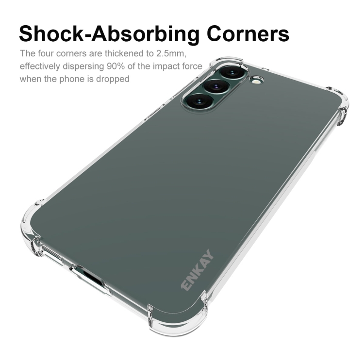 For Samsung Galaxy S23+ 5G ENKAY Hat-Prince Clear TPU Shockproof Phone Case For Samsung Galaxy S23+ 5G ENKAY Hat-Prince Clear TPU Shockproof Phone Case