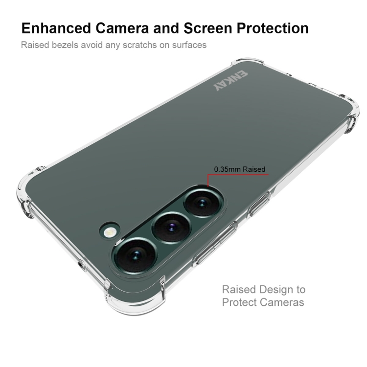 For Samsung Galaxy S23+ 5G ENKAY Hat-Prince Clear TPU Shockproof Phone Case For Samsung Galaxy S23+ 5G ENKAY Hat-Prince Clear TPU Shockproof Phone Case