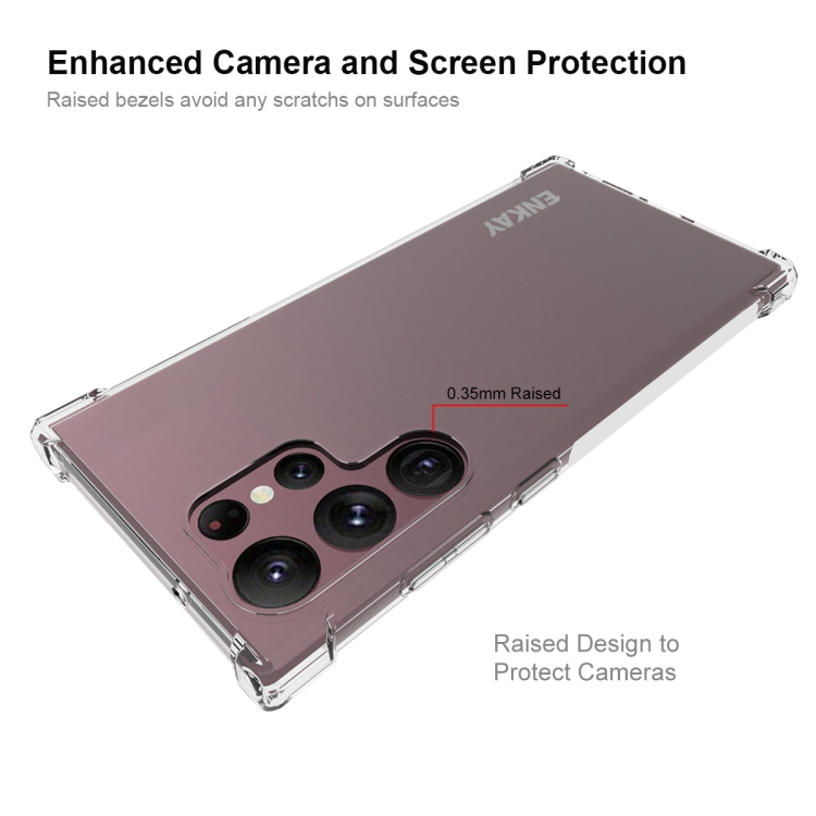 For Samsung Galaxy S23 Ultra 5G ENKAY Hat-Prince Clear TPU Shockproof Phone Case For Samsung Galaxy S23 Ultra 5G ENKAY Hat-Prince Clear TPU Shockproof Phone Case