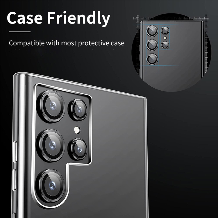 For Samsung Galaxy S23 Ultra 5G ENKAY Rear Lens Aluminium Alloy Tempered Glass Film For Samsung Galaxy S23 Ultra 5G ENKAY Rear Lens Aluminium Alloy Tempered Glass Film