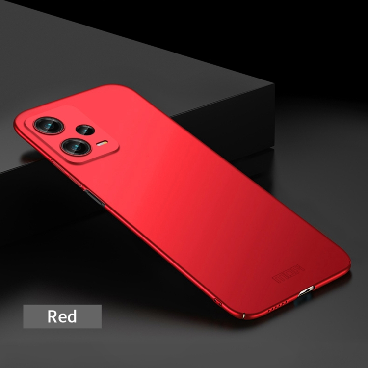 For Xiaomi Redmi Note 12 Pro+ MOFI Micro Frosted PC Ultra-thin Hard Case(Red) - 1