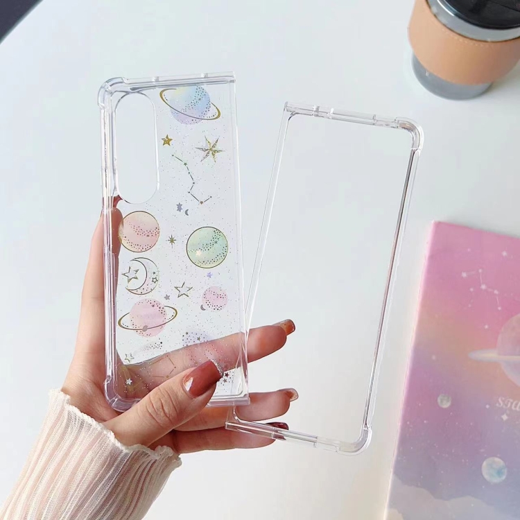 For Samsung Galaxy Z Fold4 Cosmic Star Glitter Epoxy TPU Phone Case(Transparency) For Samsung Galaxy Z Fold4 Cosmic Star Glitter Epoxy TPU Phone Case(Transparency)