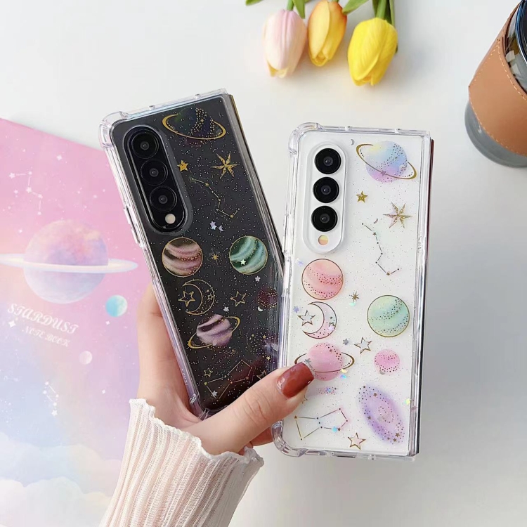 For Samsung Galaxy Z Fold4 Cosmic Star Glitter Epoxy TPU Phone Case(Transparency) For Samsung Galaxy Z Fold4 Cosmic Star Glitter Epoxy TPU Phone Case(Transparency)