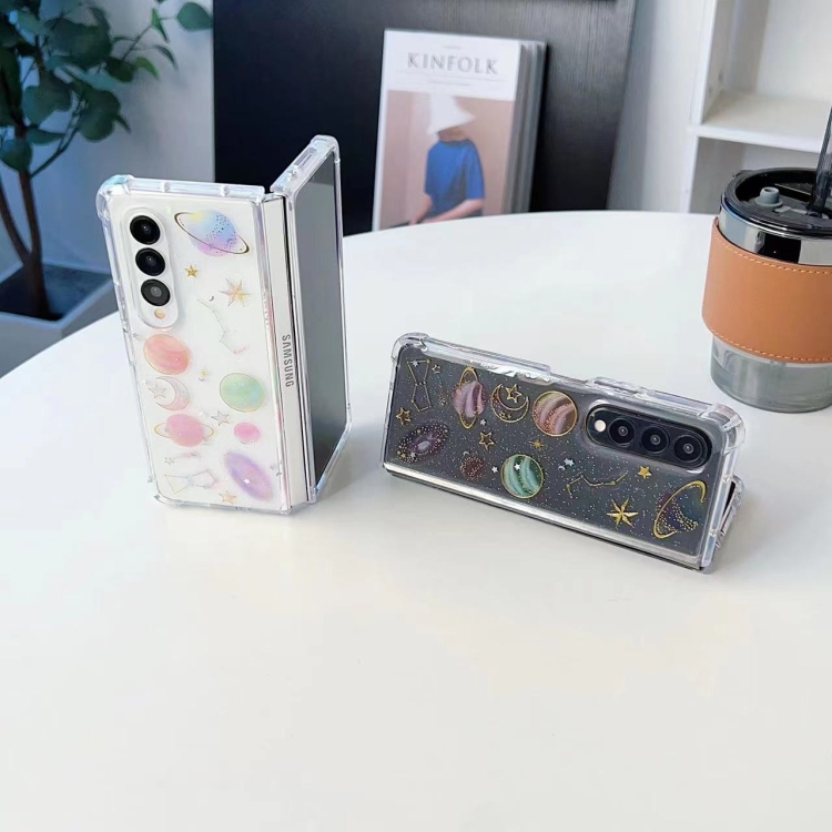 For Samsung Galaxy Z Fold4 Cosmic Star Glitter Epoxy TPU Phone Case(Transparency) For Samsung Galaxy Z Fold4 Cosmic Star Glitter Epoxy TPU Phone Case(Transparency)