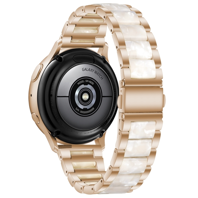 For Galaxy Watch 4 Classic 42 46mm Interbead Resin Metal Watch