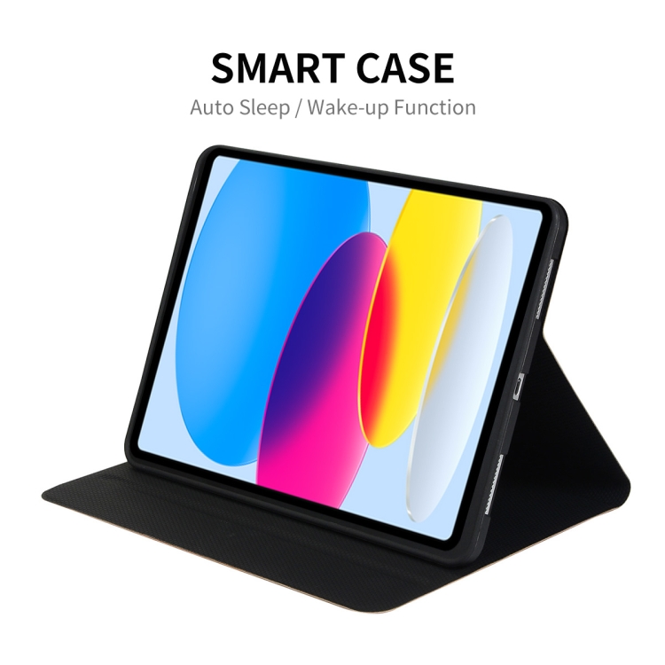 For iPad 10th Gen 10.9 2022 ENKAY PC Back Cover Smart Leather Tablet Case with Pen Slot & Holder(Black) For iPad 10th Gen 10.9 2022 ENKAY PC Back Cover Smart Leather Tablet Case with Pen Slot & Holder(Black)