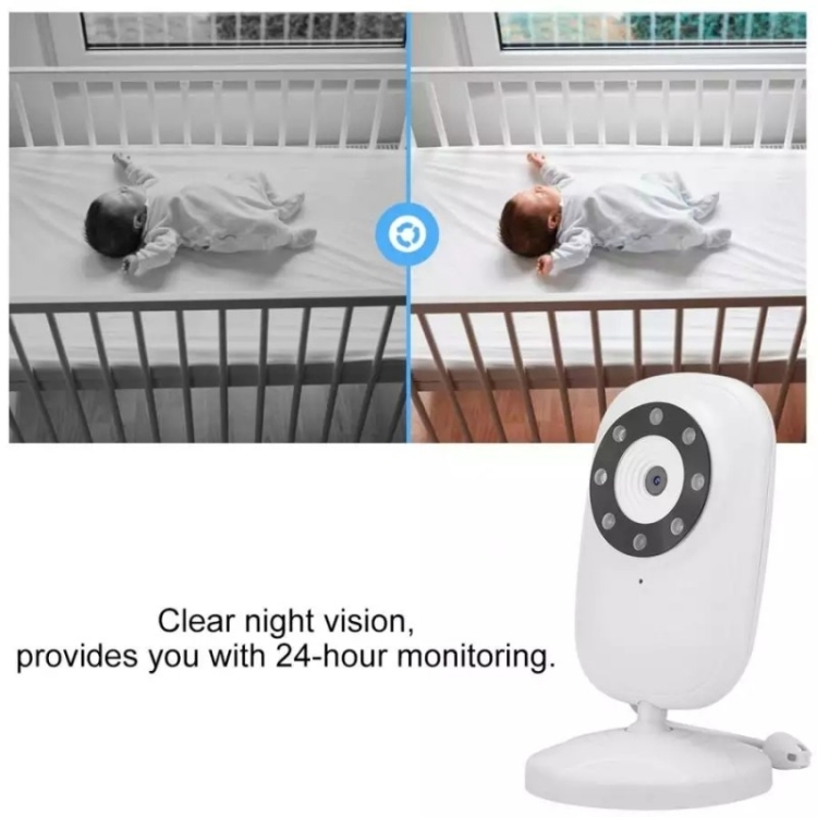 835P 3.5 pulgadas video monitor de bebé inalámbrico IR visión nocturna cámara de seguridad de voz (enchufe AU) - B5
