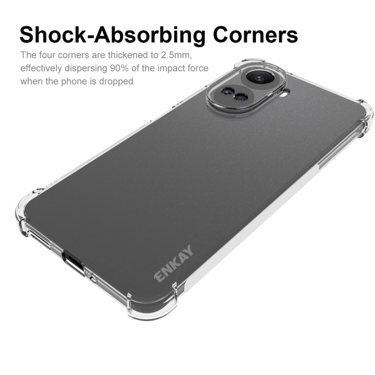 Para Honor Magic 5 Pro ENKAY Hat-Prince Clear TPU Funda para teléfono a  prueba de golpes