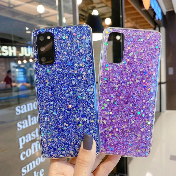 For Samsung Galaxy S23+ 5G Glitter Glitter Drop Glue TPU Phone Case(Blue) For Samsung Galaxy S23+ 5G Glitter Glitter Drop Glue TPU Phone Case(Blue)
