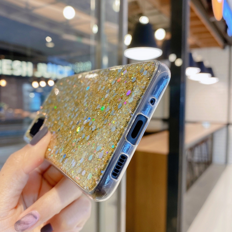 For Samsung Galaxy S23+ 5G Glitter Glitter Drop Glue TPU Phone Case(Blue) For Samsung Galaxy S23+ 5G Glitter Glitter Drop Glue TPU Phone Case(Blue)