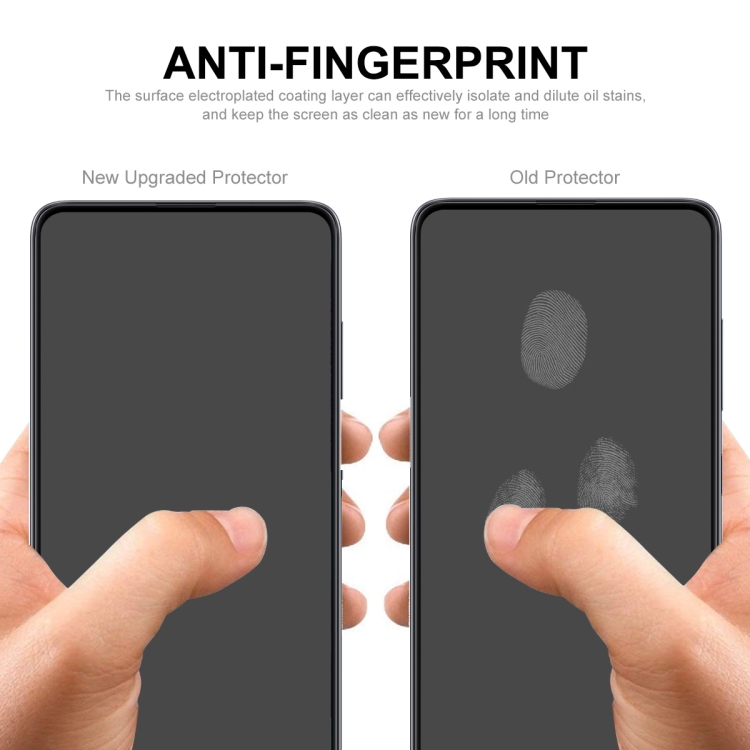 For Samsung Galaxy S23 5G 5pcs ENKAY Full Glue 0.2mm Tempered Glass Full Film, Support Fingerprint Unlock