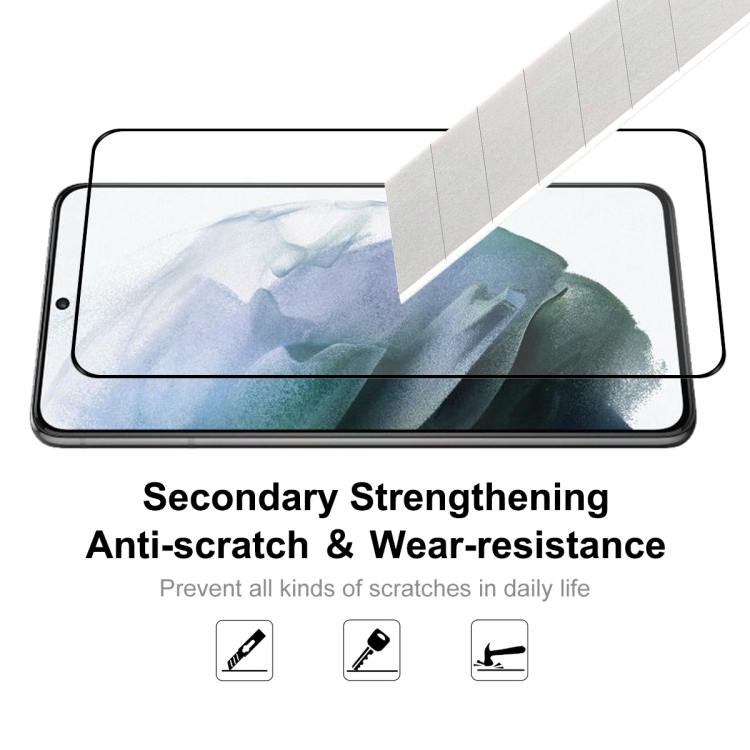 For Samsung Galaxy S23 5G 5pcs ENKAY Full Glue 0.2mm Tempered Glass Full Film, Support Fingerprint Unlock