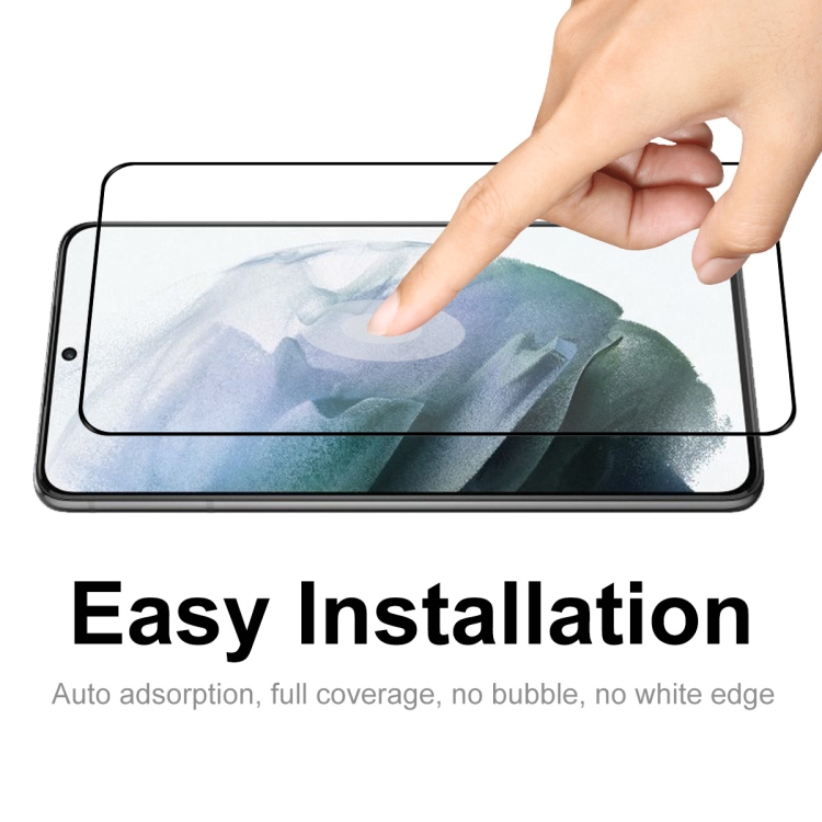 For Samsung Galaxy S23 5G 5pcs ENKAY Full Glue 0.2mm Tempered Glass Full Film, Support Fingerprint Unlock