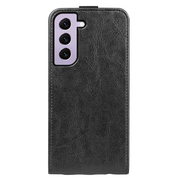 For Samsung Galaxy S23 5G R64 Texture Vertical Flip Leather Phone Case(Black) For Samsung Galaxy S23 5G R64 Texture Vertical Flip Leather Phone Case(Black)