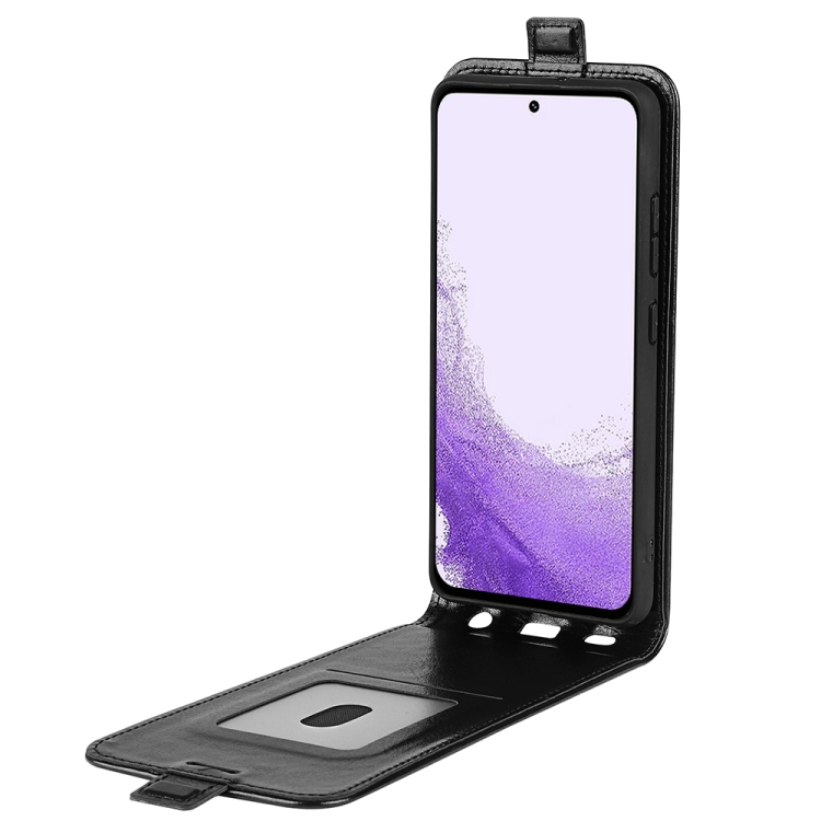 For Samsung Galaxy S23 5G R64 Texture Vertical Flip Leather Phone Case(Black) For Samsung Galaxy S23 5G R64 Texture Vertical Flip Leather Phone Case(Black)
