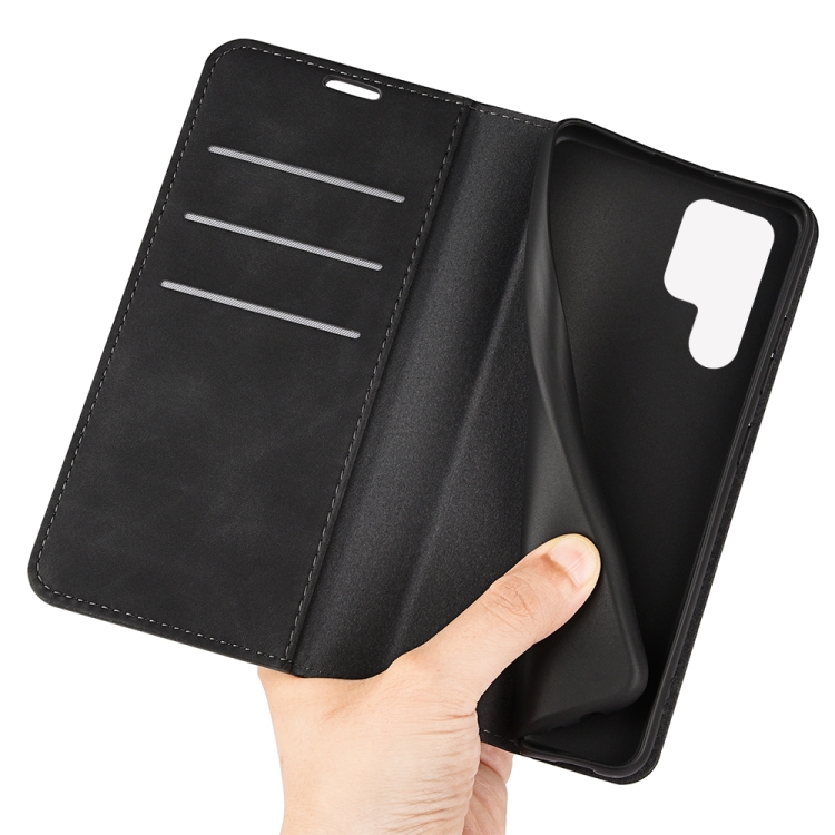 For Samsung Galaxy S23 Ultra 5G Retro-skin Magnetic Suction Leather Phone Case(Black) For Samsung Galaxy S23 Ultra 5G Retro-skin Magnetic Suction Leather Phone Case(Black)