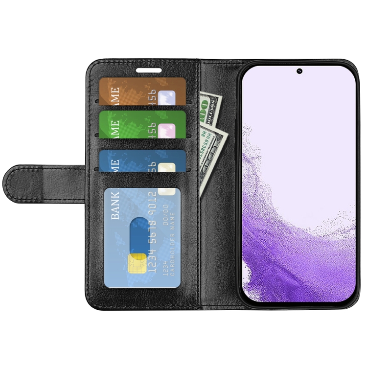 For Samsung Galaxy S23 5G R64 Texture Leather Phone Case(Black) For Samsung Galaxy S23 5G R64 Texture Leather Phone Case(Black)