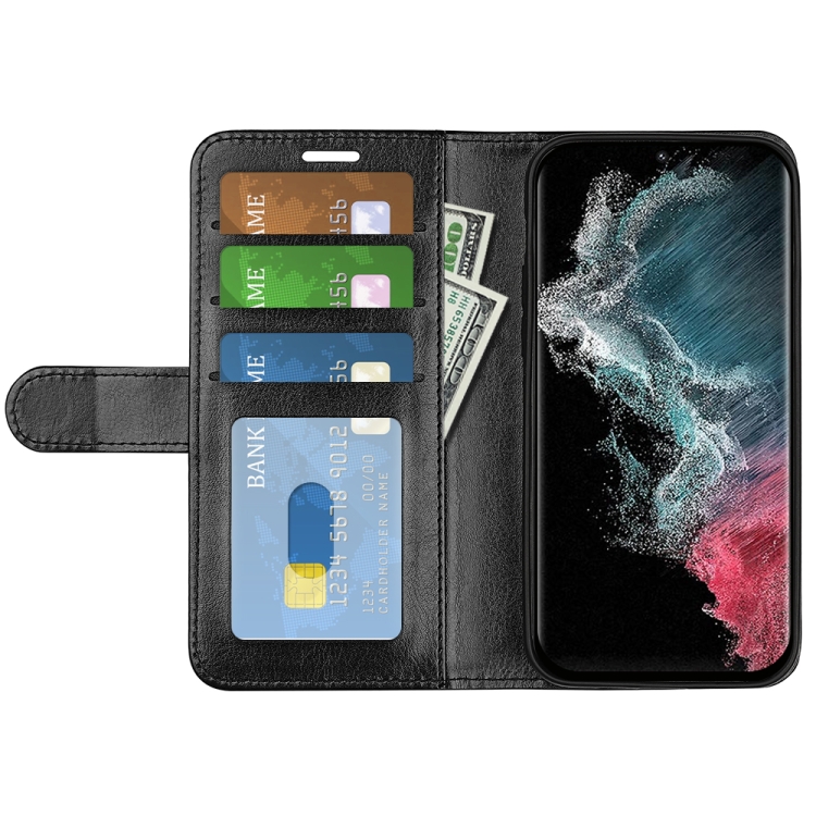 For Samsung Galaxy S23 Ultra 5G R64 Texture Leather Phone Case(Black) For Samsung Galaxy S23 Ultra 5G R64 Texture Leather Phone Case(Black)