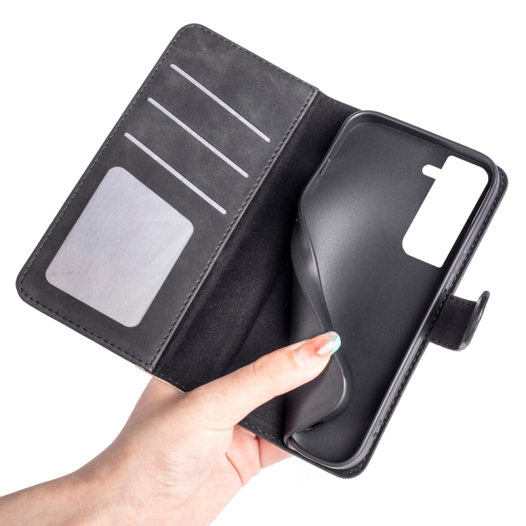 For Samsung Galaxy S23+ 5G Stitching Horizontal Flip Leather Phone Case(Black)