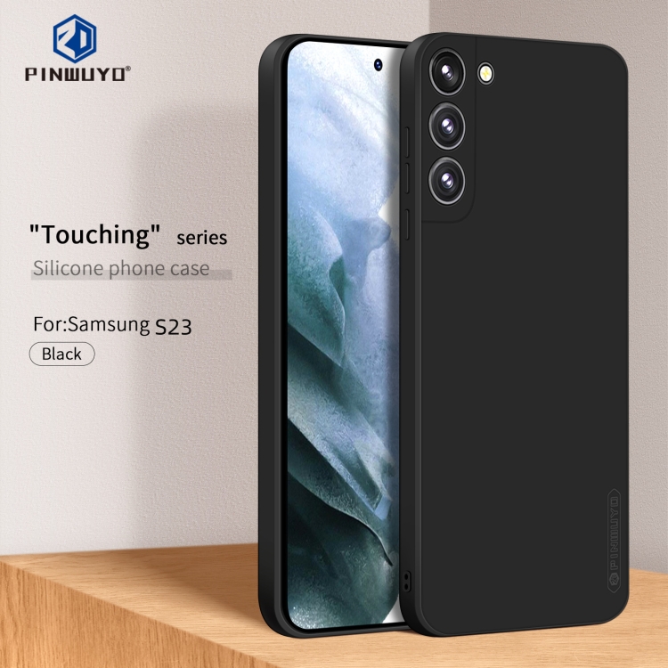 For Samsung Galaxy S23 5G PINWUYO Sense Series Liquid Silicone TPU Phone Case(Black) For Samsung Galaxy S23 5G PINWUYO Sense Series Liquid Silicone TPU Phone Case(Black)