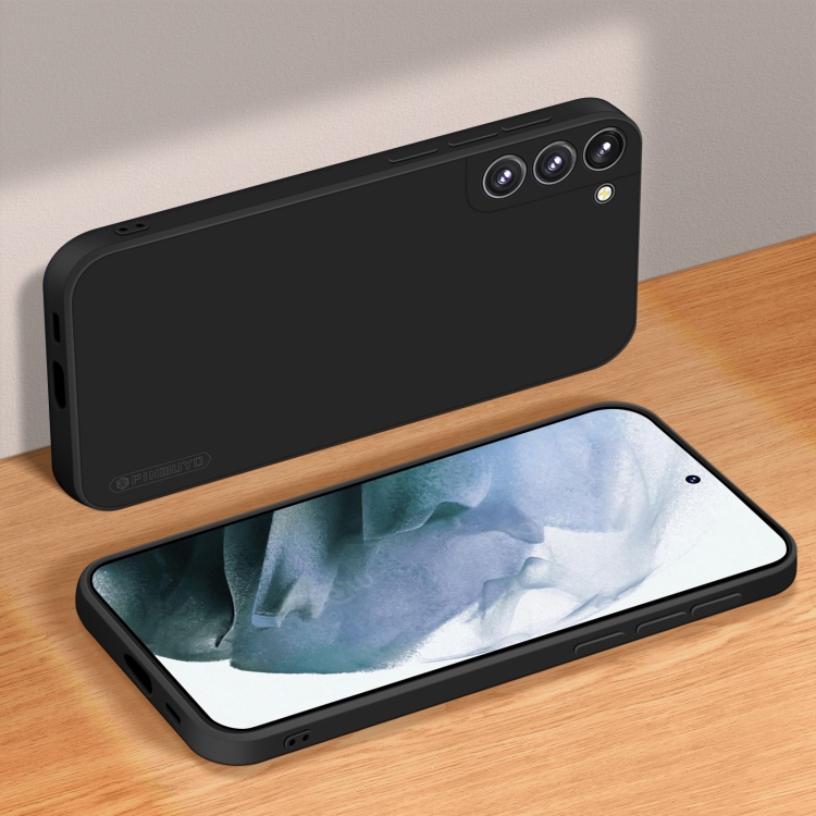 For Samsung Galaxy S23 5G PINWUYO Sense Series Liquid Silicone TPU Phone Case(Black) For Samsung Galaxy S23 5G PINWUYO Sense Series Liquid Silicone TPU Phone Case(Black)