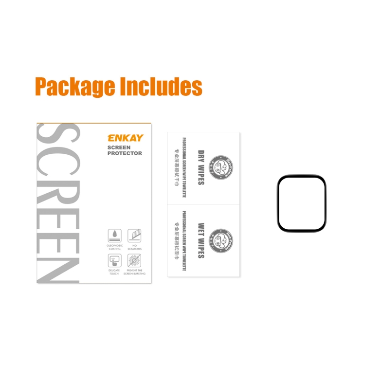 1 PCS For Redmi Watch 3 ENKAY 3D Full Coverage Soft PC Edge + PMMA HD  Screen Protector Film