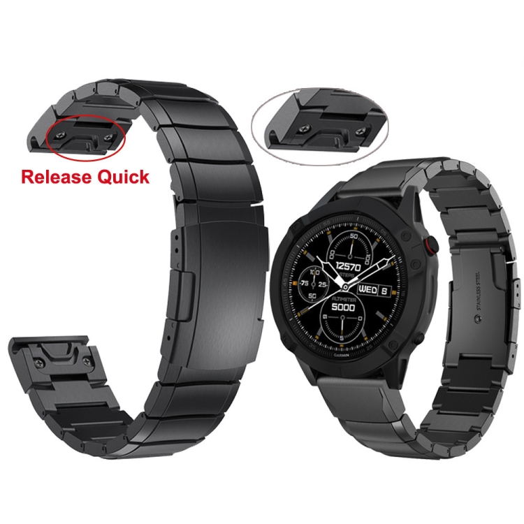 Bracelet acier Garmin Forerunner 945 (noir) 