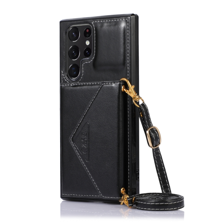 For Samsung Galaxy S23 Ultra 5G Cross-body Wallet Card Bag Leather Phone Case(Black) For Samsung Galaxy S23 Ultra 5G Cross-body Wallet Card Bag Leather Phone Case(Black)