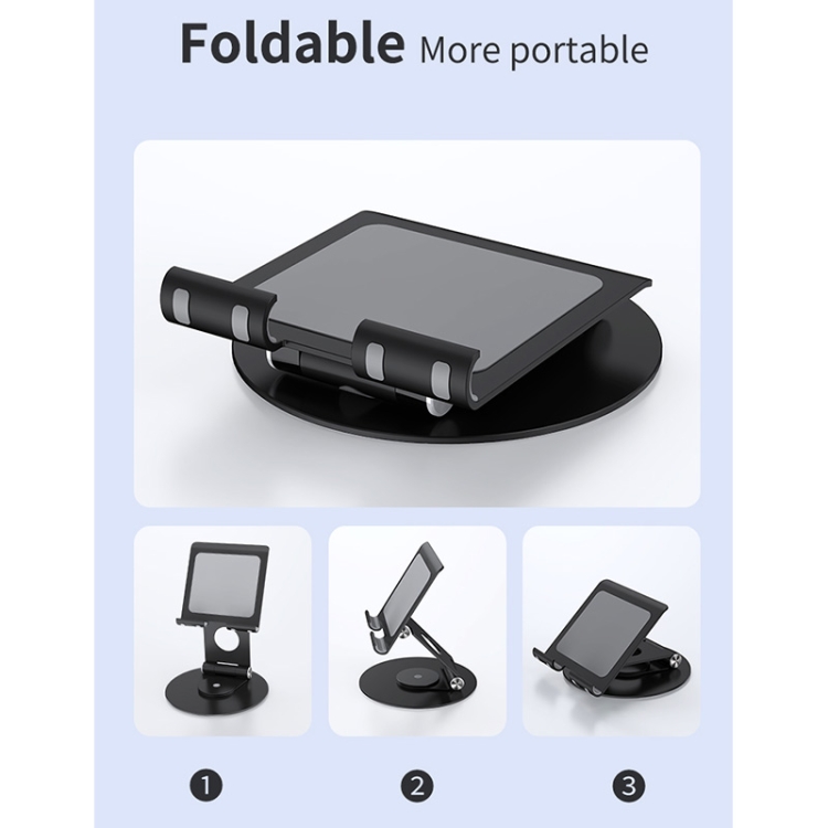 Support pliable pour ordinateur Portable, rotatif à 360°