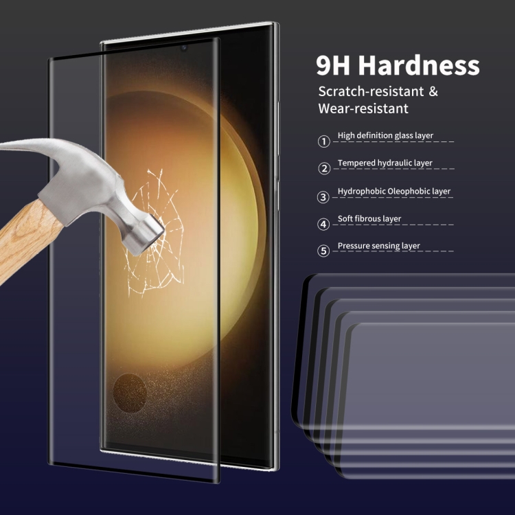 For Samsung Galaxy S23 Ultra 5G 5pcs ENKAY 3D Full Glue Hot Bending Explosion-proof Full Tempered Glass Film For Samsung Galaxy S23 Ultra 5G 5pcs ENKAY 3D Full Glue Hot Bending Explosion-proof Full Tempered Glass Film