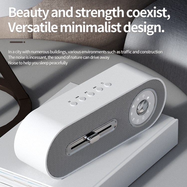 JY-78 Bluetooth Speaker with Sleep White Noise Support Memory Card U-disk(white) JY-78 Bluetooth Speaker with Sleep White Noise Support Memory Card U-disk(white)