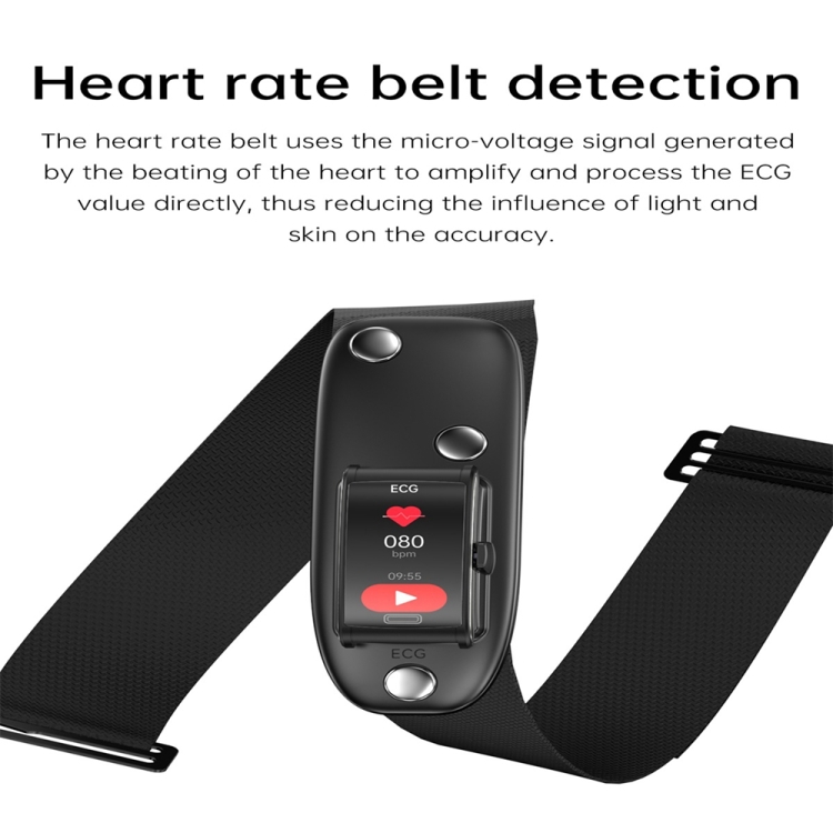 E600 1.47 inch Color Screen Smart Watch Silicone Strap Support Heart