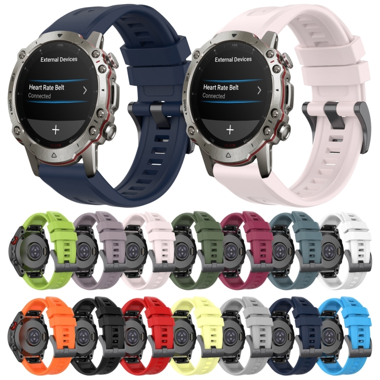 Per Amazfit Falcon 22mm cinturino in silicone tinta unita a