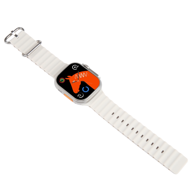 SYA002107901D.jpg WS-83 MAX Smartwatch - Silver and Orange display picture 1