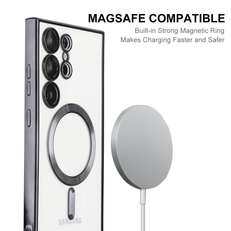 Coque Samsung S23 Magnétique Avec Protecteur d'objectif Transparent / Or  Rose - Coque