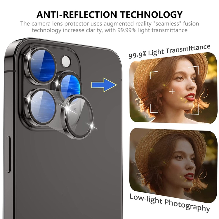 For iPhone 14 / 14 Plus ENKAY AR Anti-reflection Camera Lens Glass Full Film(Black) For iPhone 14 / 14 Plus ENKAY AR Anti-reflection Camera Lens Glass Full Film(Black)
