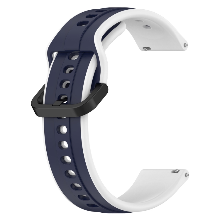 Para Amazfit GTR 2 Correa de reloj de silicona con cierre magnético  plegable de 22 mm (azul medianoche)