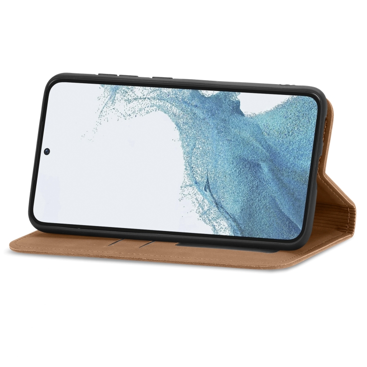 For Samsung Galaxy S23+ 5G Retro Skin Feel Magnetic Leather Phone Case(Brown) For Samsung Galaxy S23+ 5G Retro Skin Feel Magnetic Leather Phone Case(Brown)
