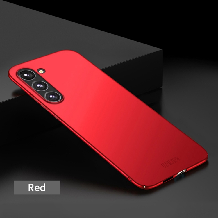 For Samsung Galaxy S25+ 5G MOFI Frosted PC Ultra-thin Hard Phone Case(Red) For Samsung Galaxy S25+ 5G MOFI Frosted PC Ultra-thin Hard Phone Case(Red)