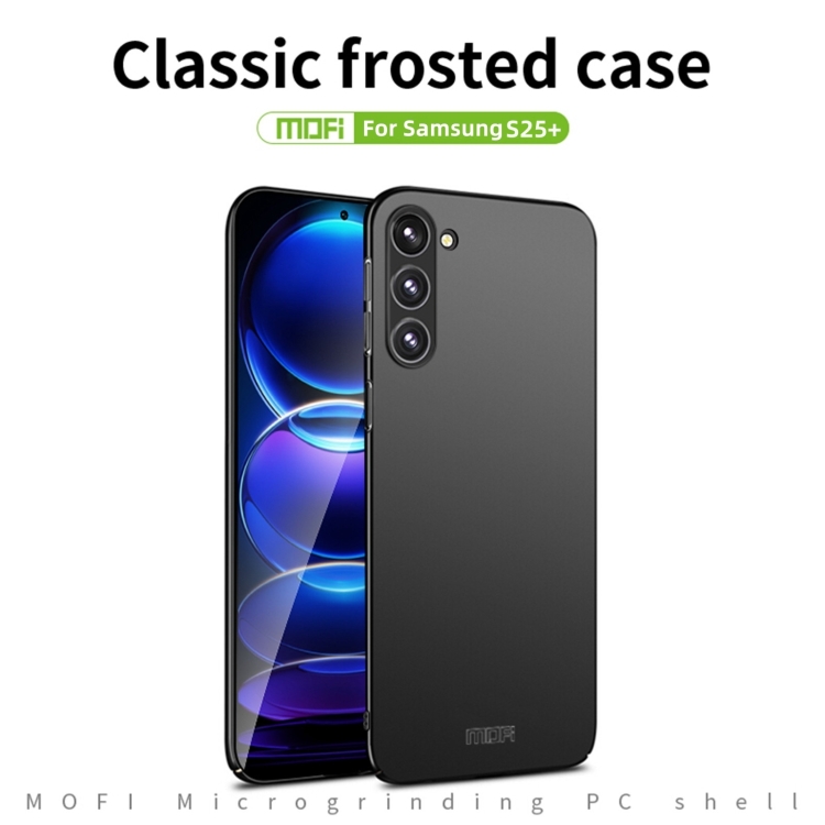 For Samsung Galaxy S25+ 5G MOFI Frosted PC Ultra-thin Hard Phone Case(Red) For Samsung Galaxy S25+ 5G MOFI Frosted PC Ultra-thin Hard Phone Case(Red)
