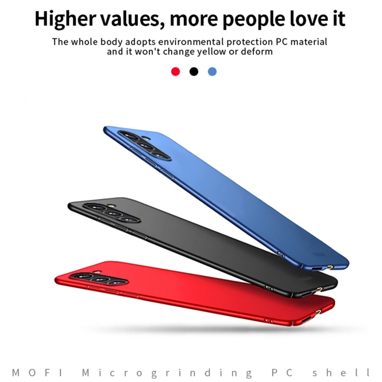 For Samsung Galaxy S25+ 5G MOFI Frosted PC Ultra-thin Hard Phone Case(Red) For Samsung Galaxy S25+ 5G MOFI Frosted PC Ultra-thin Hard Phone Case(Red)