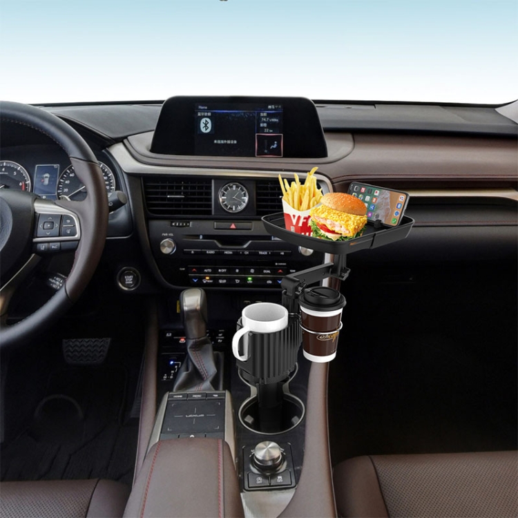 A01 Plateau de voiture réglable universel Porte-gobelet portable Plateau de  repas Porte-gobelet de voiture