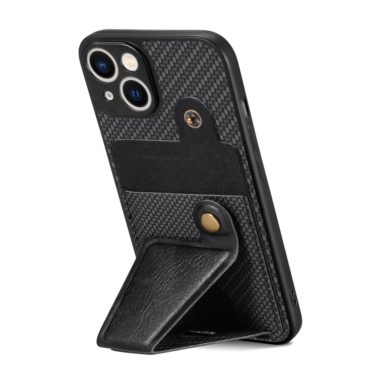 For iPhone 13 mini Carbon Fiber Wallet Flip Card K-shaped Holder Phone Case(Black) For iPhone 13 mini Carbon Fiber Wallet Flip Card K-shaped Holder Phone Case(Black)